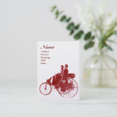 AUTOMATISCH REPARAAT AUTOMOTIEF MONOGRAM wit rood Visitekaartje (Staand voorkant)