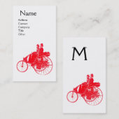 AUTOMATISCH REPARAAT AUTOMOTIEF MONOGRAM witte rod Visitekaartje (Voorkant / Achterkant)