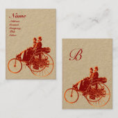 AUTOMATISCH REPARAAT AUTOMOTIVE MONOGRAM Brown Kra Visitekaartje (Voorkant / Achterkant)