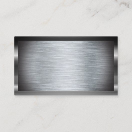 Automatisch reparatiemoersleutel-pictogram | Metal Visitekaartje (Achterkant)