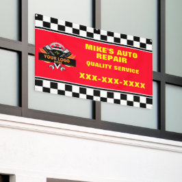 Automatisch repareren aanpassen Winkel met uw Logo Spandoek