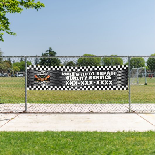 Automatisch repareren aanpassen Winkel met uw Logo Spandoek (Insitu)