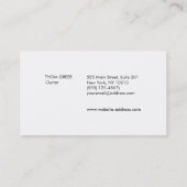 Automatisch repareren van oude auto koelen visitekaartje (Achterkant)