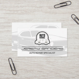 Automatisch repareren van services Auto-Logo Visitekaartje