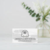 Automatisch repareren van services | Auto-Logo Visitekaartje (Staand voorkant)