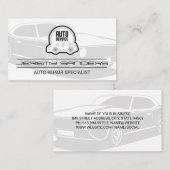 Automatisch repareren van services | Auto-Logo Visitekaartje (Voorkant / Achterkant)
