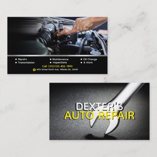 Automatisch repareren van sjabloon voor visitekaar visitekaartje (Voorkant / Achterkant)