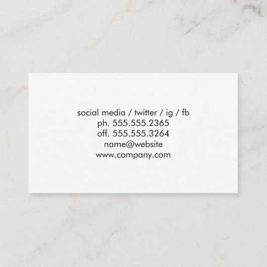 Automatisch rijden Logo Visitekaartje (Achterkant)