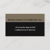 Automatisch terugzetten herstellen | Reparatiescho Visitekaartje (Achterkant)