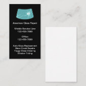Automatisch vensterglas - Breken vensterontwerp Visitekaartje (Voorkant / Achterkant)