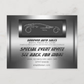 Automatisch verkoopevenement uitnodigen - faux met uitnodiging briefkaart (Voorkant)