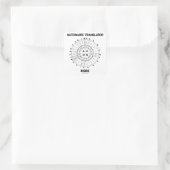 Automatisch vertaler in (RNA Codon Wheel) Vierkante Sticker (Tas)