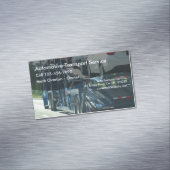 Automatisch vervoer magnetisch visitekaartje (Voorbeeld)