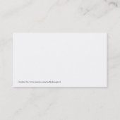 Automatisch Visitekaartje voor e-mailbestellingen (Achterkant)