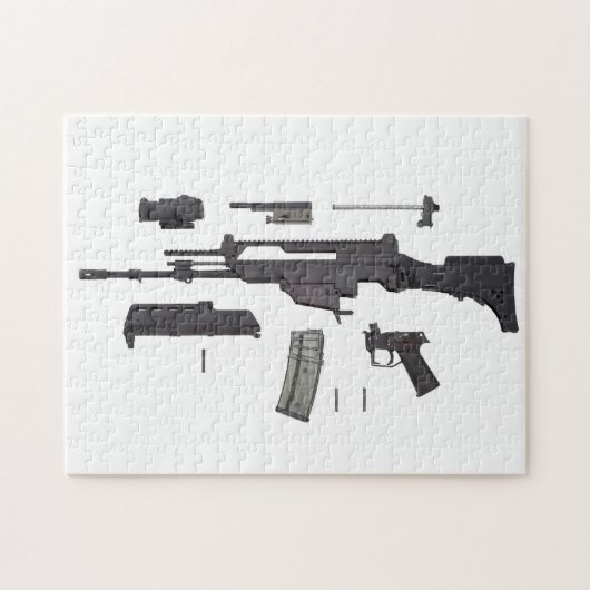 Automatisch wapen G36 Legpuzzel (Horizontaal)