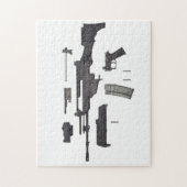 Automatisch wapen G36 Legpuzzel (Verticaal)