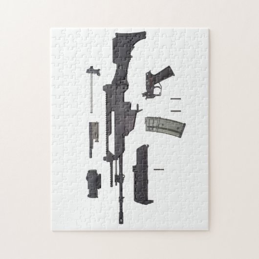 Automatisch wapen G36 Legpuzzel (Verticaal)