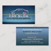 Automatisch wassen, reinigen met informatie over d visitekaartje (Voorkant / Achterkant)