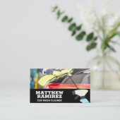 Automatisch wassen | Spuitfles Visitekaartje (Staand voorkant)