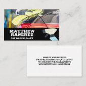 Automatisch wassen | Spuitfles Visitekaartje (Voorkant / Achterkant)