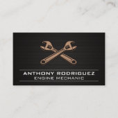 Automatisch winkelen | moersleutels visitekaartje (Voorkant)