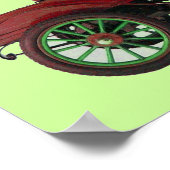 AUTOMATISCHE AUTOMATISCHE RODE VINTAGE POSTER (Hoek)