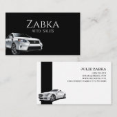 Automatische autoverkoop visitekaartje (Voorkant / Achterkant)