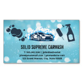 Automatische Autowasserij Schoonmaak Diensten Magnetisch Visitekaartje (Voorkant)