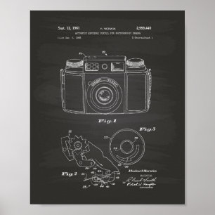 Automatische blootstelling 1961 Kunstbord voor oct Poster