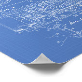 Automatische controller 1973 Patent Art Blueprint Poster (Hoek)