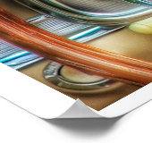 automatische dashboardafdrukken Poster (Hoek)