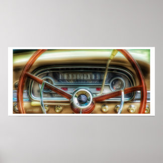 automatische dashboardafdrukken Poster