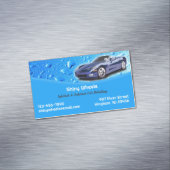 Automatische detailing van waterdruppels magnetisch visitekaartje (Voorbeeld)