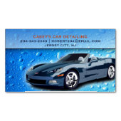 Automatische detailing van waterdruppels magnetisch visitekaartje (Voorkant)