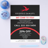 Automatische details | Auto Repair Shop Flying Bir Flyer (Enkel)