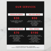 Automatische details | Auto Repair Shop Flying Bir Flyer (Achterkant)