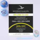 Automatische details | Auto Repair Shop Flying Bir Flyer (Enkel)