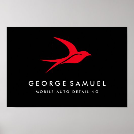 Automatische details | Auto Repair Shop Flying Bir Poster (Voorkant)