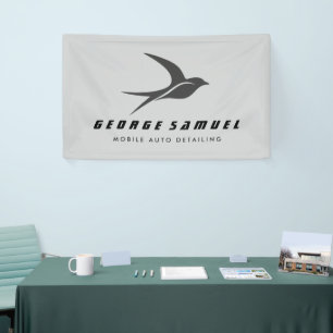 Automatische details Auto Repair Shop Flying Bir Spandoek