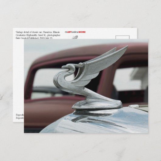  automatische details briefkaart (Voorkant / Achterkant)