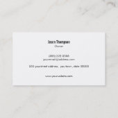 Automatische details en automatische reparatie van visitekaartje (Achterkant)