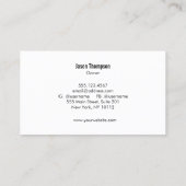 Automatische details en automatische reparatie van visitekaartje (Achterkant)