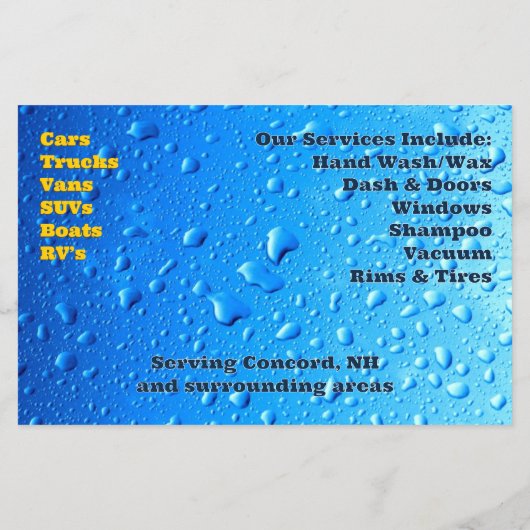 Automatische details flyer (Achterkant)