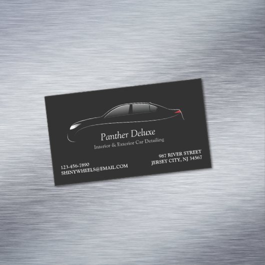 Automatische details magnetisch visitekaartje (Voorbeeld)