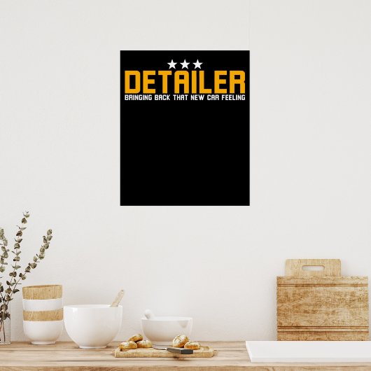 Automatische details nieuwe autokenmerken poster (Keuken)