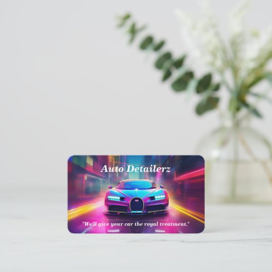 Automatische details / reparatie visitekaartje (Staand voorkant)