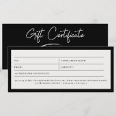 Automatische details Schoonmaak Cadeaubon Voucher (Voorkant / Achterkant)