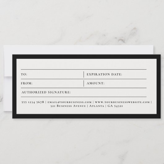 Automatische details Schoonmaak Cadeaubon Voucher (Voorkant)