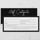 Automatische details Schoonmaak Cadeaubon Voucher (Voorkant / Achterkant)