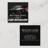 Automatische details vierkante visitekaartje (Voorkant / Achterkant)